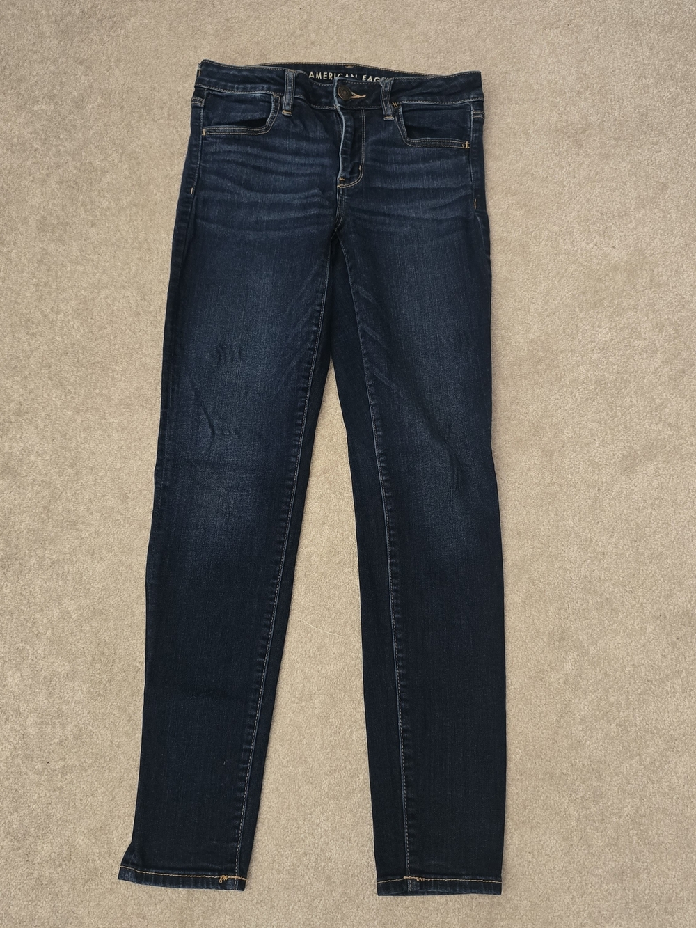 American Eagle Outfitters Women’s Dark Blue Jeghing Jeans - Size 8 (28/29)